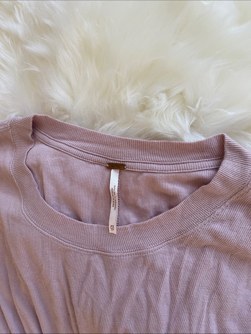 Free People Mauve Long-Sleeve Peplum Tunic - Picture 6 of 6